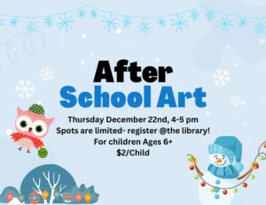 December After School Art Poster.