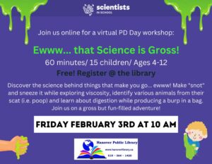 Scientists in Schools poster.